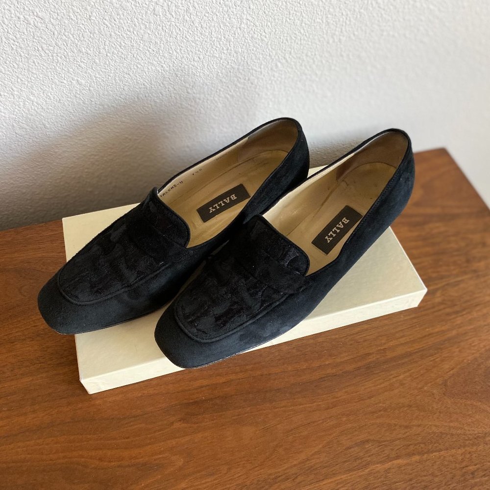 Bally "Talens U" Shoes. STYLEFLEX Highly Flexible Sole. Black Suede. 7.5 C EUC